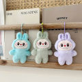 Cute Labubu Plush Toy Cartoon The Monsters Pendant Soft Stuffed Doll Plushies Keychain Car Key Ring Backpack Bag Decor. 
