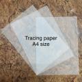 Tracing Paper for drawing. A4 size tracing paper sheets for art projects. 