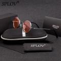 SPLOV Vintage Rap Sunglasses Men Women Steam Punk Style Hip-Hop Small Round Metal Frame Eyewear Retro Gafas De Sol With Case. 