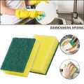 Pack Of 4 Dishwashing Sponge, Convenient Dish Washing Sponge Abrasive with Good Adsorption for Family for Home Kitchen. 