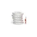 Rubber Telephone Wire Hair Ties Spiral Slinky Hair Head Elastic Multicolor Bands. 