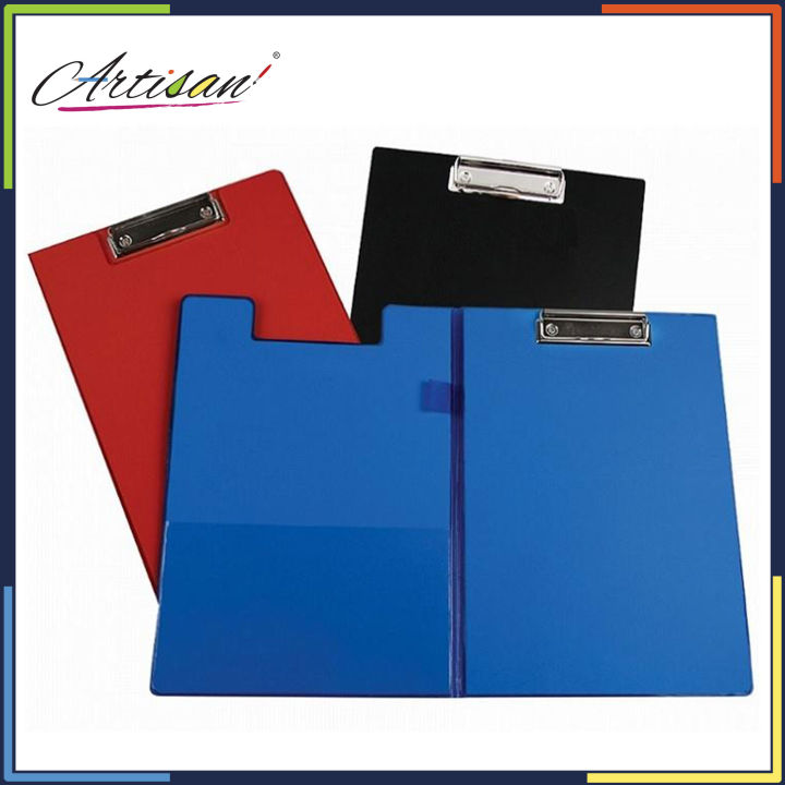 Artisan%20-%20Black%20Rexine%20A4%20Foldable%20Clipboard%20Folder%20-%20Image%202