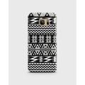 S7 edge Case Cover 3d Hard- Samsung  Black & White Ptint - 1cover2457. 