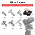 High Quality Camera Screw Set 1/4 Inch Quick Release Plate Screw DSLR Accessories Tripod Mount Adapter For DSLR Camera Tripod Eatop. 