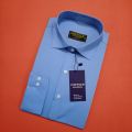 Plain Blue Mens Formal Shirt Dress Shirts For Men online Branded Shirt. 