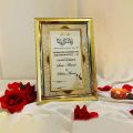 A4 Size Customize Nikkah Certificate with Premium Quality Frame. 