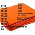 water proof tarpal double coated,high quality 100% water proof pvc tarp double coated orange/silver for shelters and outdoor useage with free 10 meter strong cotton rope  for tie the tarp. 