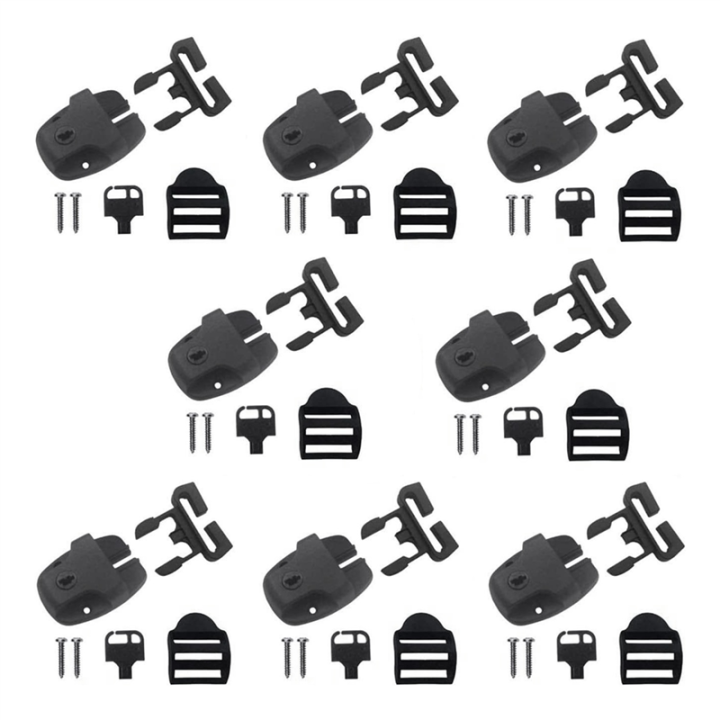 8 Sets Hot Tub Cover Clips Latch Locking with Key and Screws Spa Hot ...