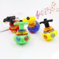Blazing Super Fun Spinning Flash Top UFO With Lights & Music Spin Top Toy with Launcher. 