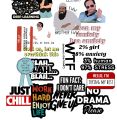 Friendship  Stickers for Laptop - Size 2 inch to 2.5 inch approx Pack Of 25 Stickers - Boys\Girls Stickers -Sticker For Mobile Aesthetic Friend Sticker Funny Sticker Urdu quote Sticker. 