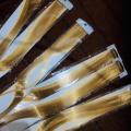 5 pieces blonde-golden single clip hair extension for girls. 