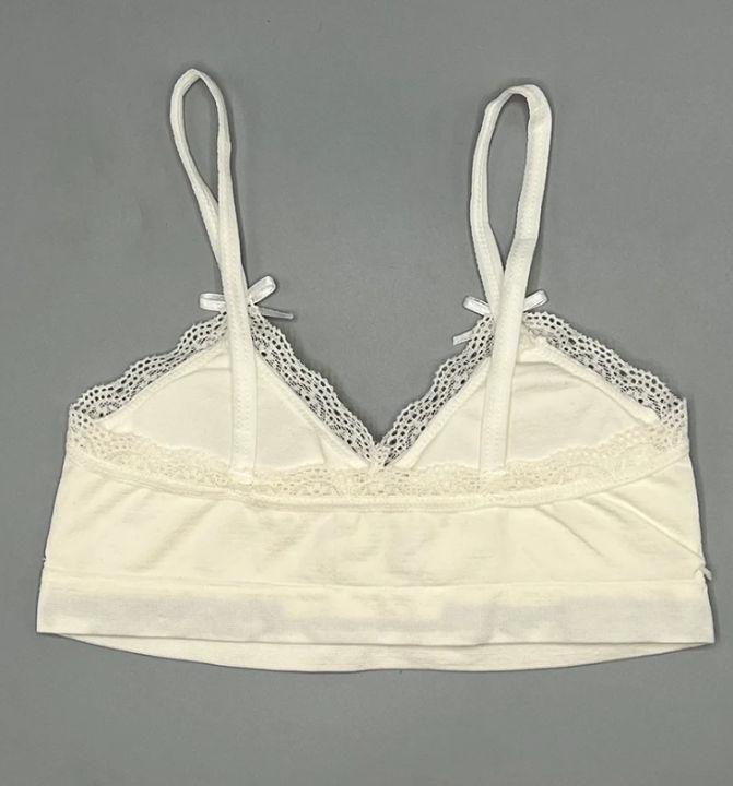 Teenage bra pack of 3 non wired cotton bra removable pads bra lace style fancy white and black colour bra