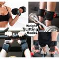 Heavy Duty Weight Lifting Hooks (1 Pair), Hand Grip Wrist Straps for Men and Women, Deadlift, Powerlifting, Pull up bar, Liftups, Shrugs -Hand Grips Workout Pads with Built in Adjustable Wrist Support Wraps for Power Lifting. 