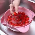 Washing vegetables Wash rice Originality Kitchen Colander Wash Rice Basket Vegetable Fruit Drain Basket Bowl. 