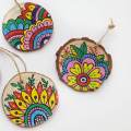 Natural Wooden Slices Round pack of 1. 