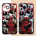 Marvel Deadpool Case for Apple iPhone 15 Plus XR X XS 14 Pro 13 Pro Max 8 11 12 Mini 7 6s SE TPU Funda Clear Silicone Cover. 