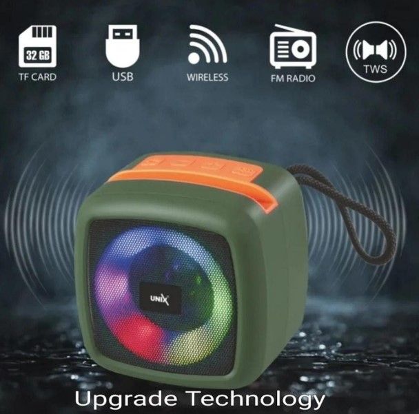 X-922 Wireless Bluetooth Speaker with RGB Lights & FM/USB/TF Support