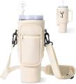 Tumbler Bag | Water Bottle Carrier Bag with Adjustable Shoulder Strap and Zipper Storage Pouch. 