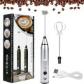 Coffee Beater 2 in 1 Rechargeable Electric Handheld Mixer | USB Milk Frother & Egg Beater | 3 Speed Cordless Coffee Whisk | Portable Latte Foamer for Cappuccino, Eggs, Drinks | USB Charging, Lightweight, Easy to Clean, Multi-Use Kitchen Tool. 