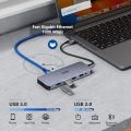 ICZI (‎IZEC-TH27) 11 in 1 Type C Hub; USB C Hub Adapter (Thunderbolt 3) Dock with HDMI, VGA, 4 Port USB-A, 100W PD, Micro SD/TF, Ethernet for MacBook Pro/Air, Chromebook. 