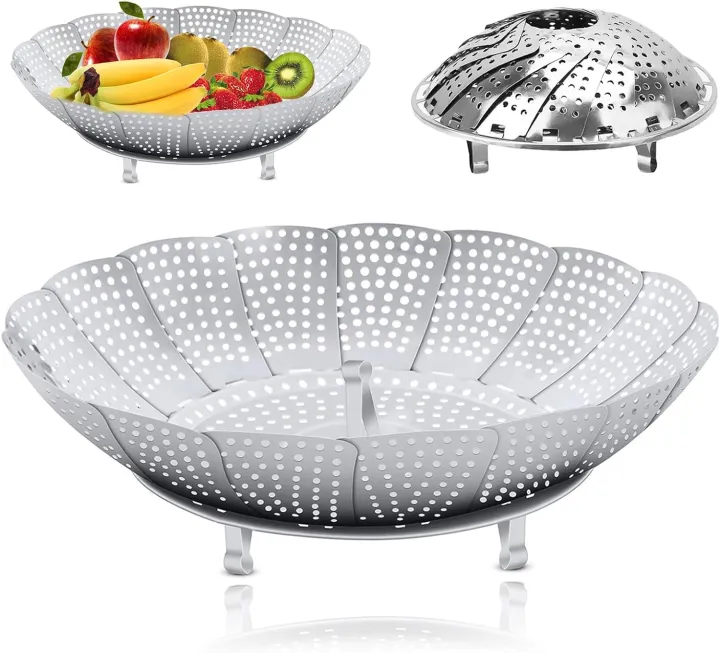 Stainless%20Steel%20Food%20Steamer%20Folding%20Steamer%20Basket%20Stainless%20Steel%20for%20Food%20and%20Vegetable,%20Premium%20Expandable%20Steam%20Basket%20to%20Fit%20Various%20Size%20Pots%20Stainless%20Steel%20Steamer%20Basket%20-%20Image%202