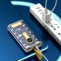 Rock 66W Super Fast Charging Power Bank 10000mAh Portable External Battery Fast Charger PD 66W Powerbank For iPhone Samsung Xiaomi With Led Lights. 
