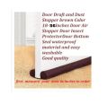 Door Draft and Dust Stopper Brown Colour 18-56  Inches Door Air Stopper Door Insect Protector Door Bottom Seal in  good quality. 