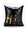 Mermaid Magic Colour Changing Cushion Cover - Golden & Black. 