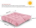Floor Cushion (Pack of 2) Velvet filled with Ball Fiber Polyester. 