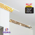 Self Adhesive Building Border Acrylic Golden Mirror Wall Art 6/12/24/48/96 Pcs Home  Decoration Mirror Decor Sigma Gift Center. 