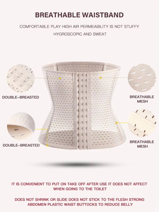 Breathable%20Waist%20Tummy%20Girdle%20Belt%20Sweatband%20Waist%20Trainer%20for%20Women%20Body%20Slimmers%20for%20Women%20Slimming%20Waist%20Trainer%20for%20Women%20Front%20Buckle%20Six%20Breasted%20Slimming%20Belt%20-%20Image%202