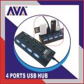 AVA 4 PORTS USB HUB WITH BUTTONS AND LED INDICATOR ON EACH PORT PLUG AND PLAY FOR MULTIPUPOSE USE AVA 4 PORTS USB HUB WITH BUTTONS AND LED INDICATOR ON EACH PORT PLUG AND PLAY FOR MULTIPUPOSE USE. 