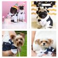 ELEGANT All Size Dog Tuxedo Large Dog Costumes Wedding Suit Gentleman Dog Christmas Decoration Bowtie For Small Dogs High Quality Dress Up Pet Supplies/Multicolor. 