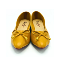 Ultra-Light Pretty Red, Yellow, and Black Ladies' Pumps with Ultra-Soft Cushioning Like Feathers, Minimalist Ribbon Knot Design – Essential for Everyday Use, University/College, Office, and Casual Wear. 