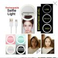 Rechargeable Mini LED Selfie Ring Light Fill Light Phone Flash led light for selfie. 