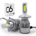 C6 H4 LED Car Headlight LED 36W 3800LM TOTAL 7600LM PAIR ,  2PCS C6 Original LED Headlight COB Car Bulbs Auto Headlamp Fog Lamp H4. 
