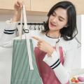 【FUN LIVE】 E. Korean Fashion Waterproof Apron Adjustable Lace Up Apron Oil-Proof Oxford Cloth Kitchen Apron With Side Wipe Hands. 