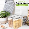 Fast Forward Cereal Containers Storage - Airtight Food Storage Containers For Pantry Organization And Storage - Canister Sets For Kitchen Counter. 