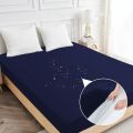 Waterproof Mattress Cover/ Fitted Sheet/ Terry Cotton Fabric/ Double 72x78 inches_6 x 6.5 feet. 