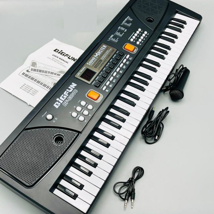 Big%20Fun%2061%20Keys%20Keyboard%20Piano%20,%20Piano%20for%20Kids%20With%20Microphone%20Portable%20Electronic%20Keyboards%20For%20Beginners%20Multi%20Keys%20Musical%20Toy%20for%203/4/5/6/7%20Year%20Old%20Girls%20Boys%20-%2061%20Keys%20-%20Black%20-%20Image%202