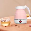 Folding Electric Kettle, 0.6L 400W US Plug 110V Slim Foldable Design for Travel Portable Hot Water Kettle. 