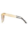 Dolce & Gabbana Cat Eye Metal Gold/Pale Gold Frame Brown Gradient Lenses-DG2178-02/13-53. 