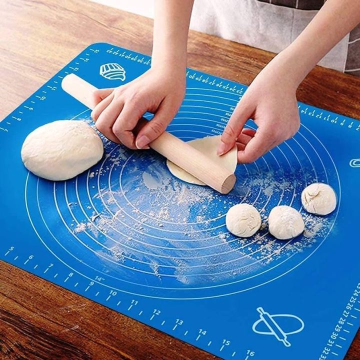 Silicone%20Dough%20Kneading%20Rolling%20Baking%20Mat%20for%20Kitchen%20Non%20Stick%20Non%20Slip%20Washable%20Silicon%20Sheet%20Graduated%20in%20cm%20and%20Inches%20for%20easy%20Measurements%20of%20Pastry%20Roti%20Pizza%20Cakes%20wear%20and%20tear%20resistant%20Pad%20-%20Image%203