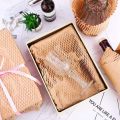 1 Roll Recycled Packing Paper 12Inch x 33FT Eco Honeycomb Paper for Moving Packag Wrap Recyclable Cushion Material. 
