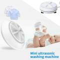 Mini Portable Ultrasonic Turbine Washing Machine Turner USB Powered Can carry 1KG | Home Gadgets. 