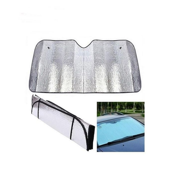 "Universal Front Windshield Sun Shade for All Cars - Silver  AA Enterprises