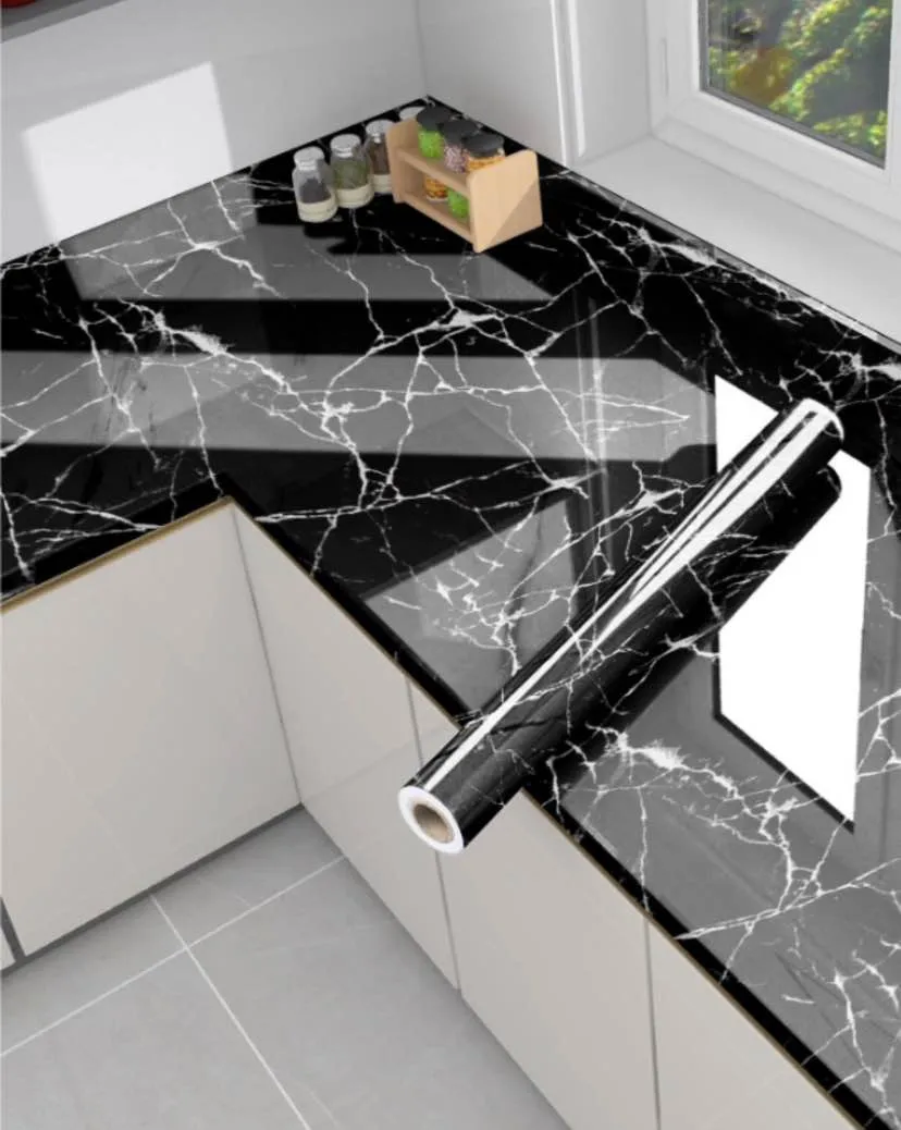 60cm x 200cm Self-Adhesive Marble Sticker Roll