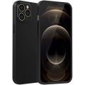 IPhone 12 Pro Max Case, URBAN 360° Full Body Protection Ultra Thin Hard Slim Case Coated Non Slip Matte Surface with Tempered Glass Screen Protector for Apple iPhone 12 Pro Max (6.7 inch) - (Black) (Blue). 