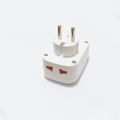 High Quality 4 in 1 Travel Extension Board Socket with 2 USB Ports & Round pins | 2 AC Outlet Power Strip Multiprise 1 Convert 4 Extension Eu Power Plug Adapter For Home. 