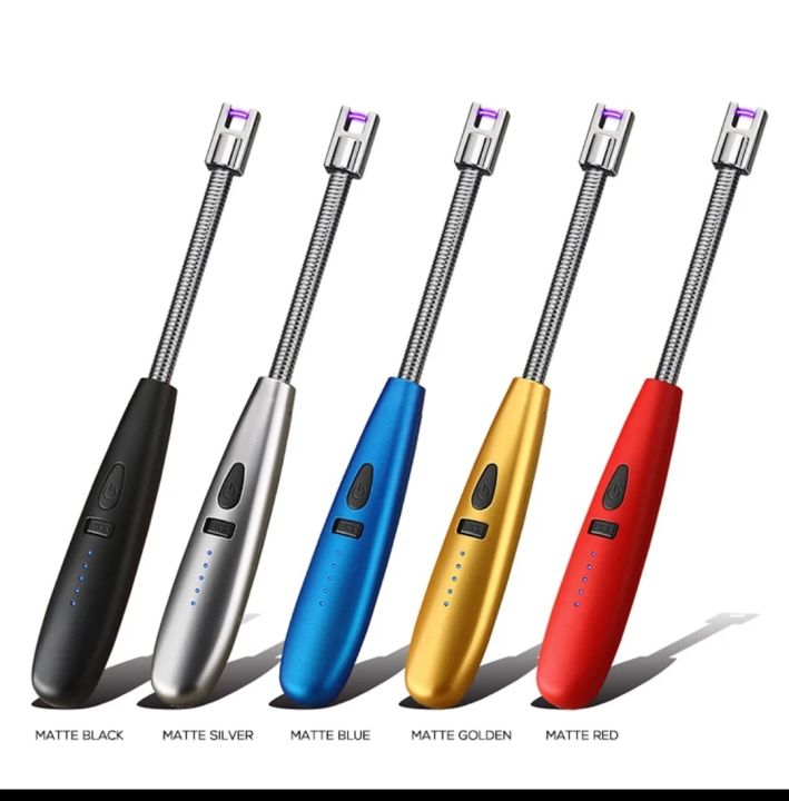 Pulse%20Arc%20Lighter%20Electric%20Windproof%20BBQ%20Lighters%20USB%20Chargeable%20Metal%20Hose%20Kitchen%20Cooking%20%20stylish%20Lighter%20Imported%20and%20High%20Quality%20-%20Image%202